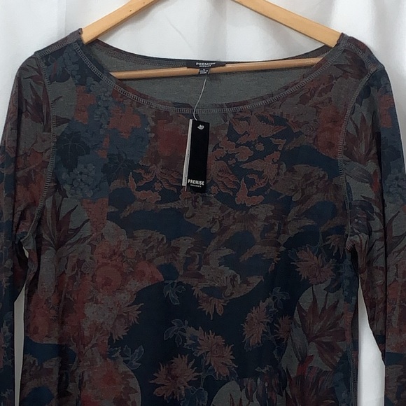 Women’s Premise Boatneck Multi Color Dress Size Large NEW WITH TAGS - Picture 3 of 8